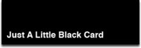 Just A Little Black Card (JALBC) logo