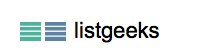 Listgeeks logo