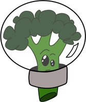 Space Broccoli featuring the Tunes logo