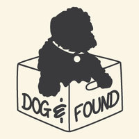 Dog and found logo