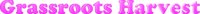 Grassroots Harvest logo