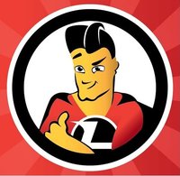 LubriMan (think: Jiffy Lube on Wheels) logo