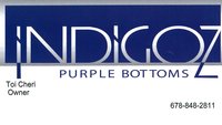 Indigoz (purple bottoms) logo