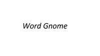 Word Gnome logo
