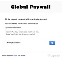 The Global Paywall logo