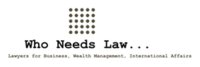 Who Needs Law logo