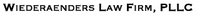 Wiederaenders Law Firm, P logo