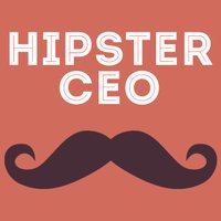 Hipster CEO logo