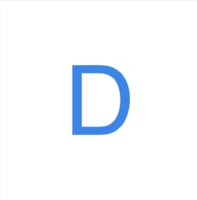 D logo