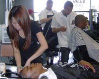 my beauty & barber college logo